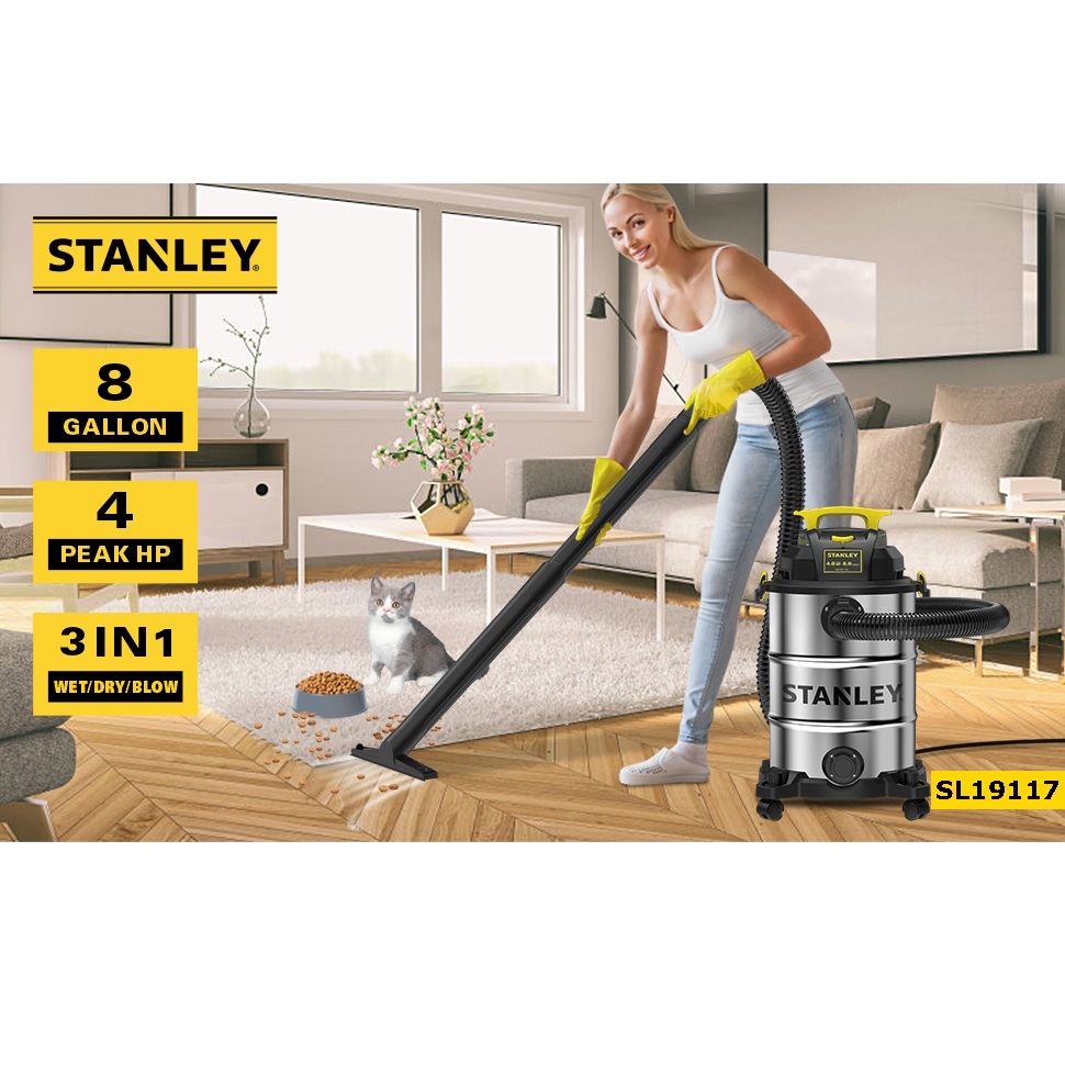 Máy hút bụi 3 chức năng Khô/Ướt/Thổi Stanley SL19117 3000W 30 lít - Hàng chính hãng