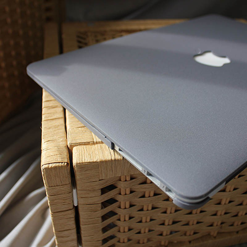 Case, ốp dành cho Macbook - Màu Xám [Tặng kèm nút chống bụi Macbook - Màu ngẫu nhiên] - Hàng chính hãng