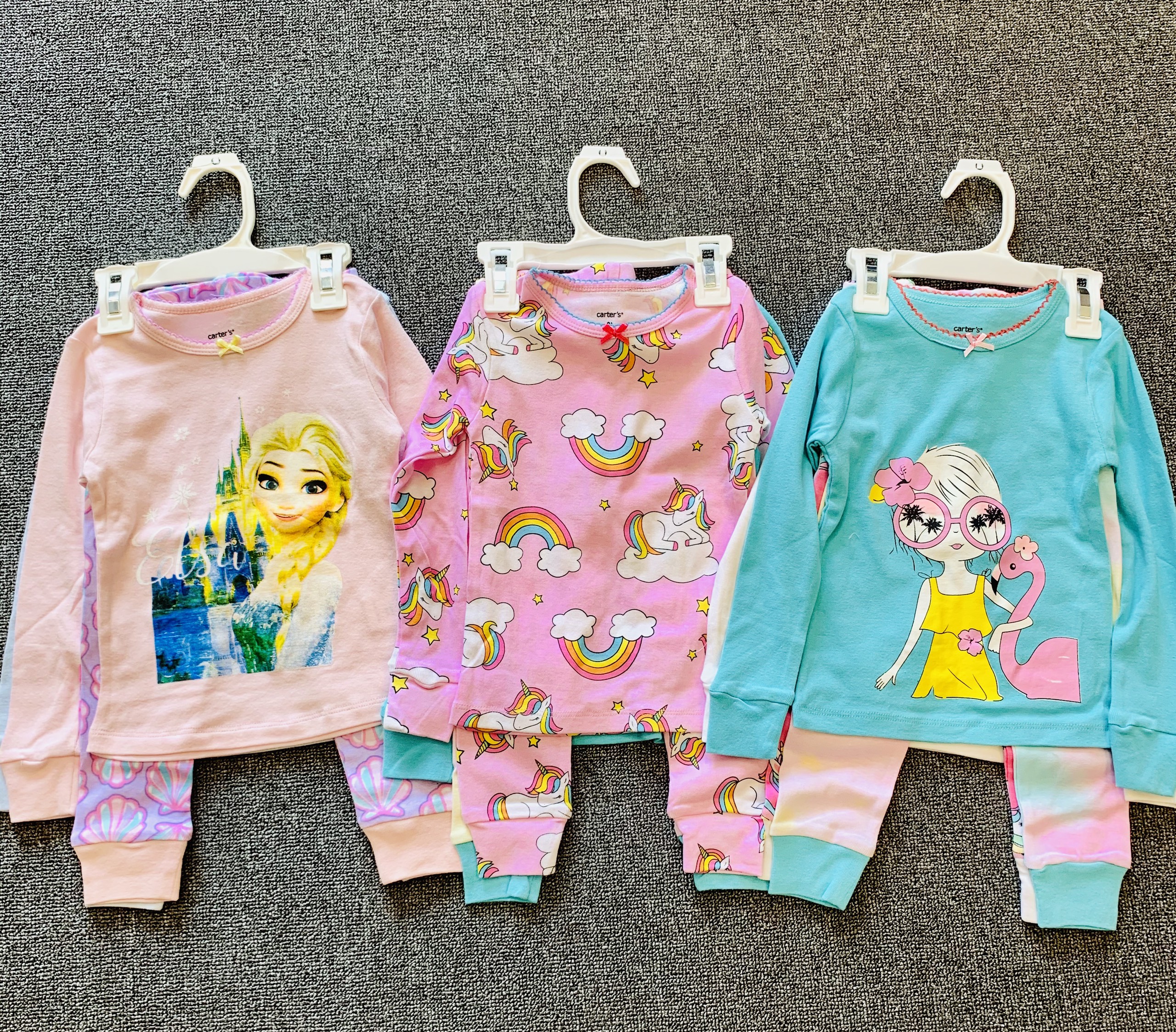 Combo 2 bộ dài tay cho bé gái 2-8 tuổi