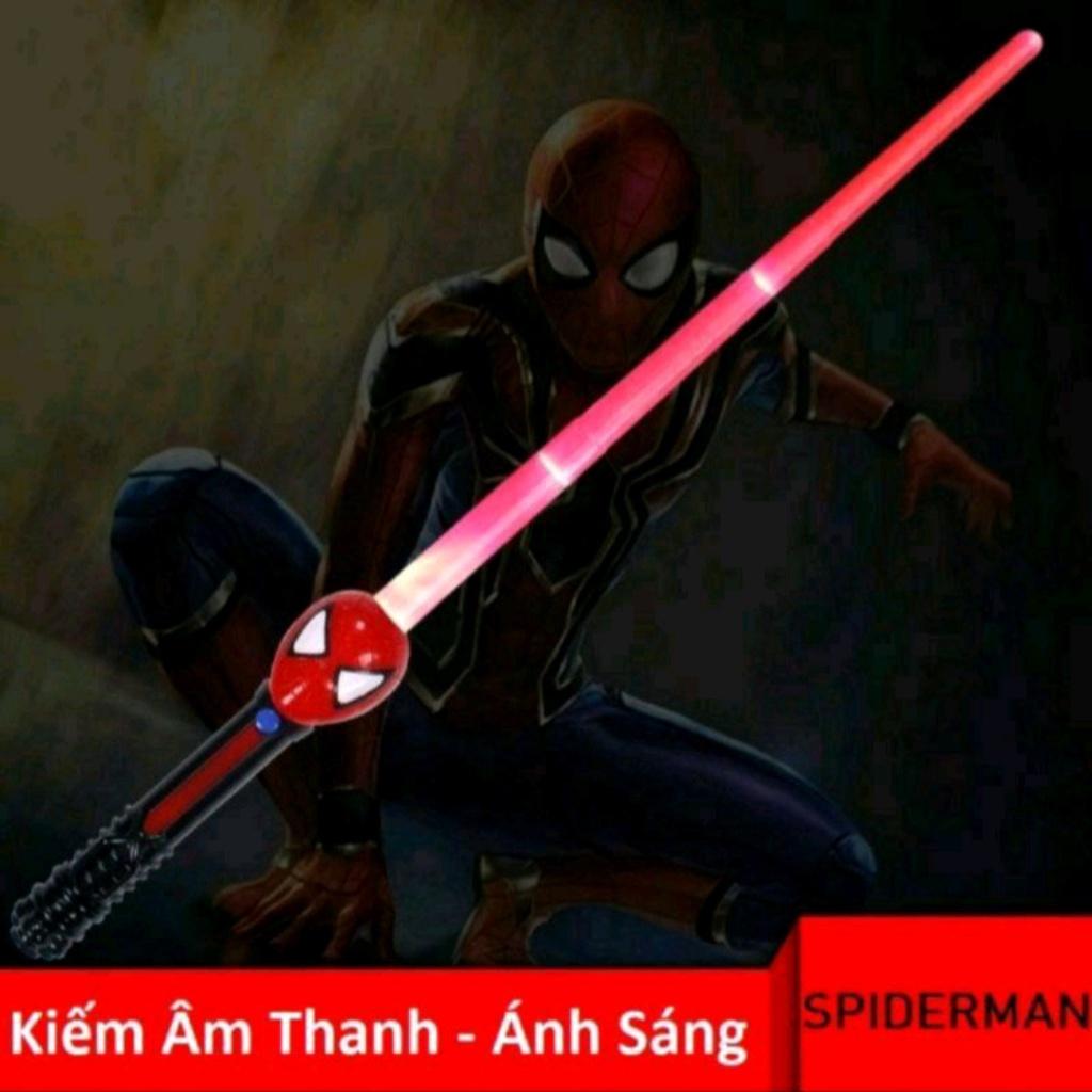 (Có Sẵn) Bộ Khiên Và Mặt Nạ Người Nhện Spider Man Có Nhạc Và Đèn Cực Kỳ Hấp Dẫn Cho Bé