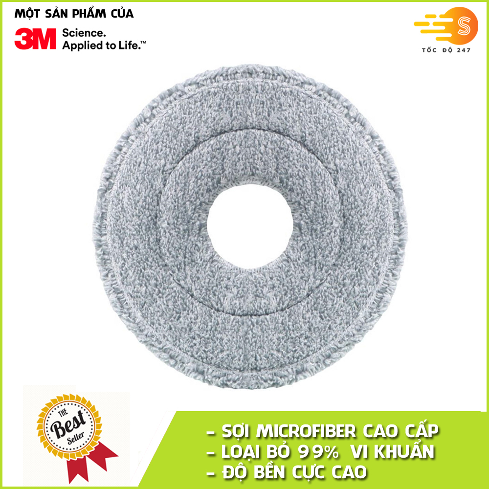 Bông lau nhà thay thế 360 độ cải tiến Microfiber Scotch-Brite 3M BL360-CT