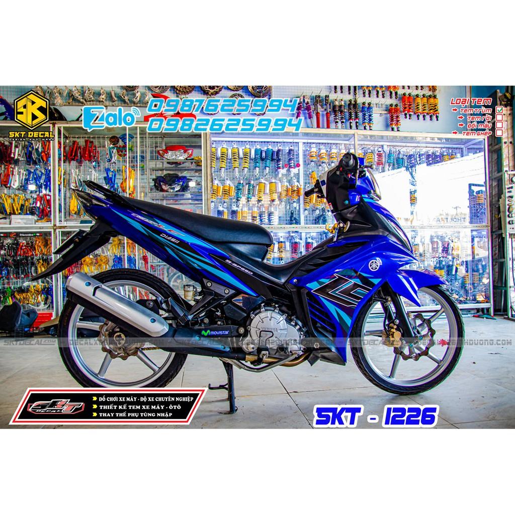 tem trùm dành cho exciter 135 xanh đen lc