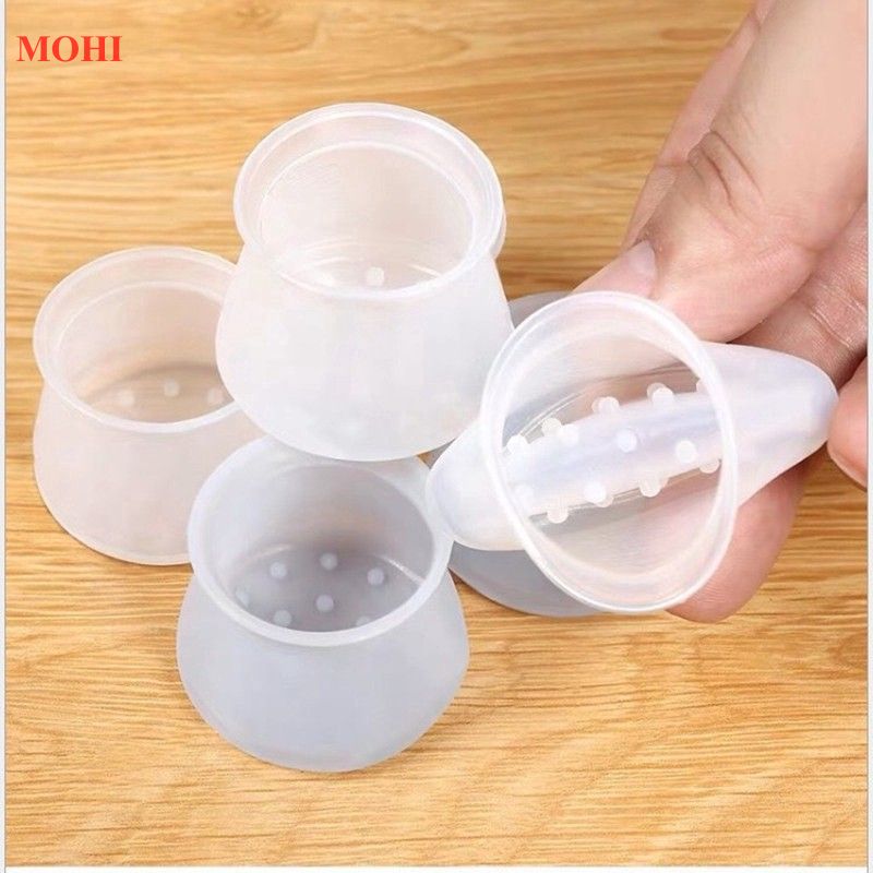 Set 8 Miếng Silicon Bọc Chân Bàn Ghế Chống Trơn Trượt, Bảo Vệ Nền Nhà Của Bạn- Giao Hàng Theo Mẫu ngẫu Nhiên-Chính Hãng