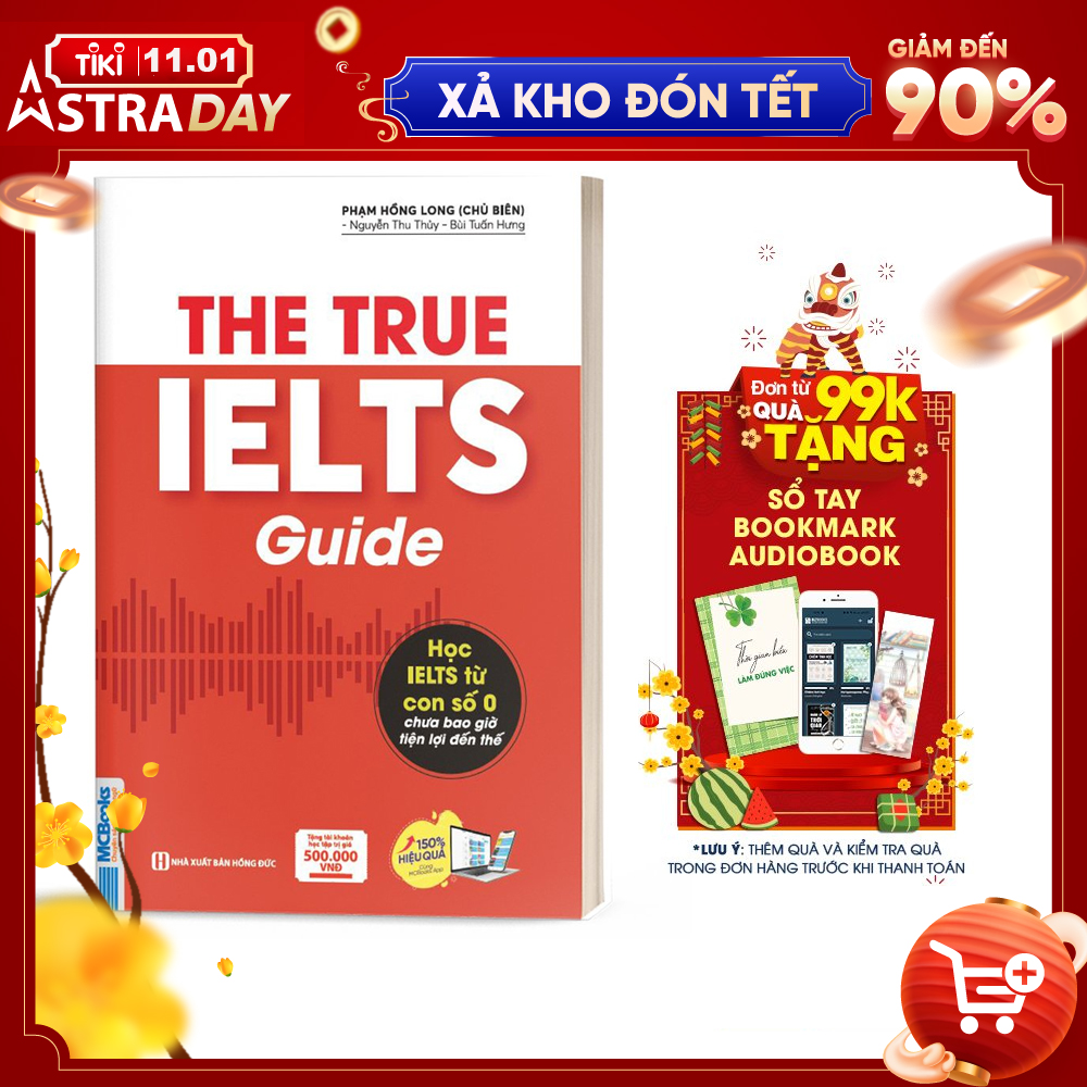 Sách - The True Ielts Guide - Cẩm nang hướng dẫn tự học IELTS chuẩn cho người mới bắt đầu