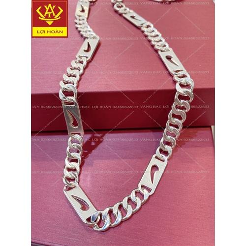 Dây chuyền nam bạc thật hình móc sang trọng - trang sức Lợi Hoàn