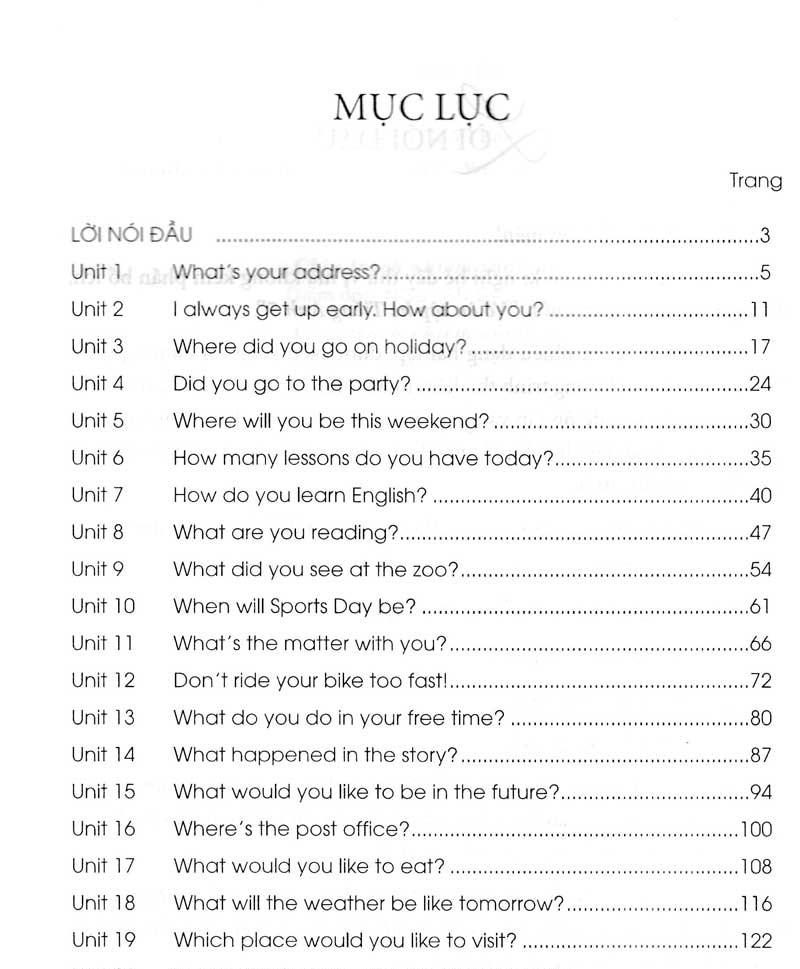 Vở Ôn Tập Hè Tiếng Anh 5