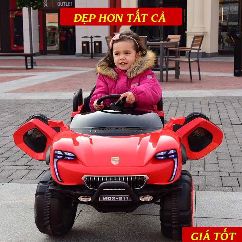 Xe Ô Tô Điện Trẻ Em MDX 911 Dành Cho Bé Yêu Cực Khỏe, Kiểu Dáng Thể Thao, Tự Lái & Điều Khiển Từ Xa