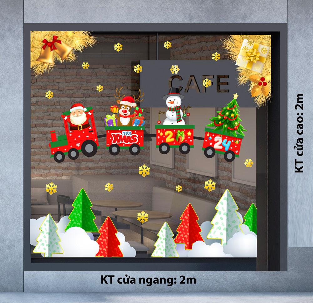 Decal trang trí NOEL 2024 combo số 13