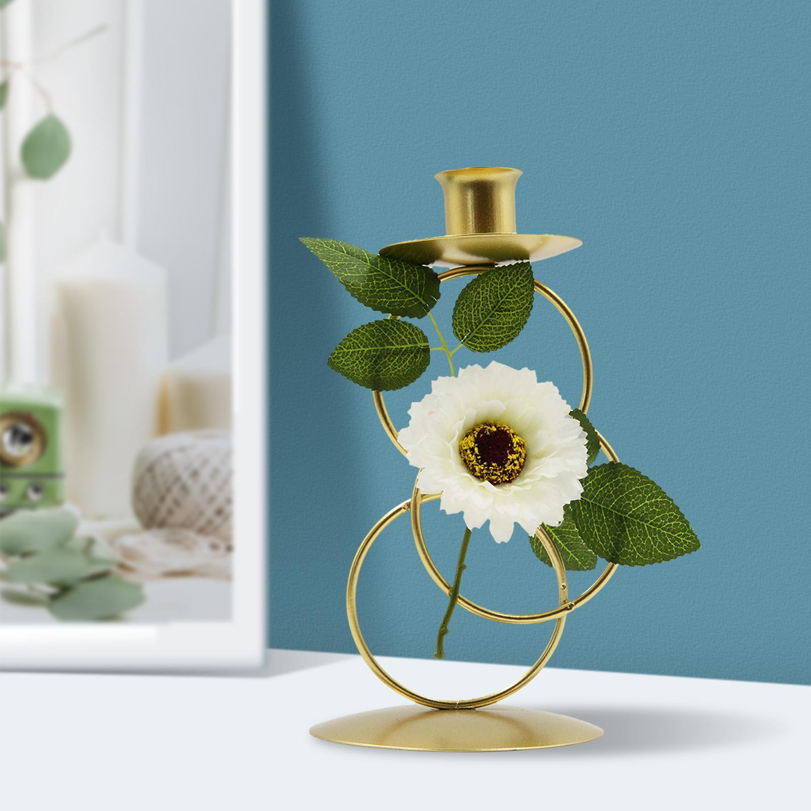 Metal Tea Light Candle Stick Stand Geometric Candle Holder Home Room Decor