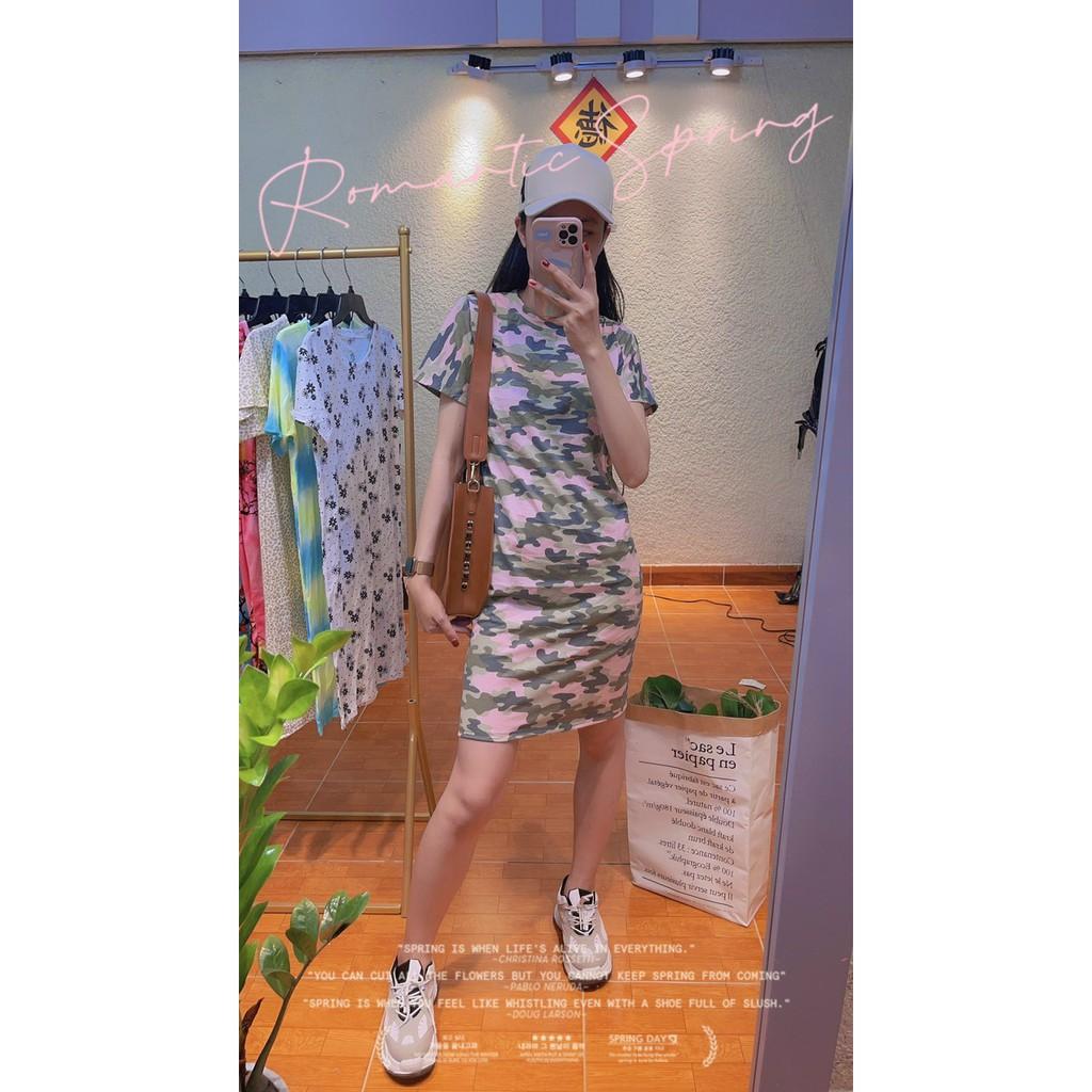 Đầm thun cotton hàng xuất