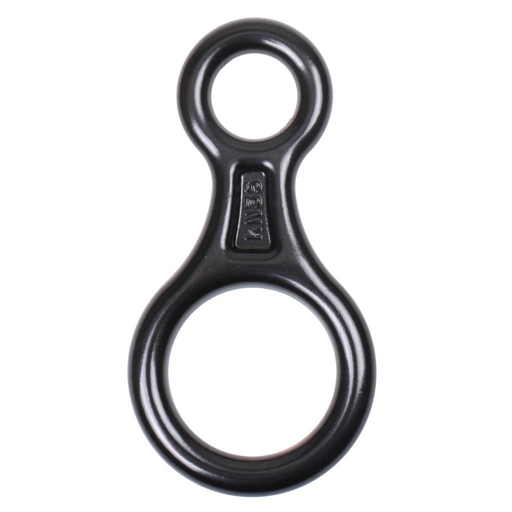 Figure 8 Mountaineering Climbing Tree Rock Rappelling Ring Belay Device 35KN