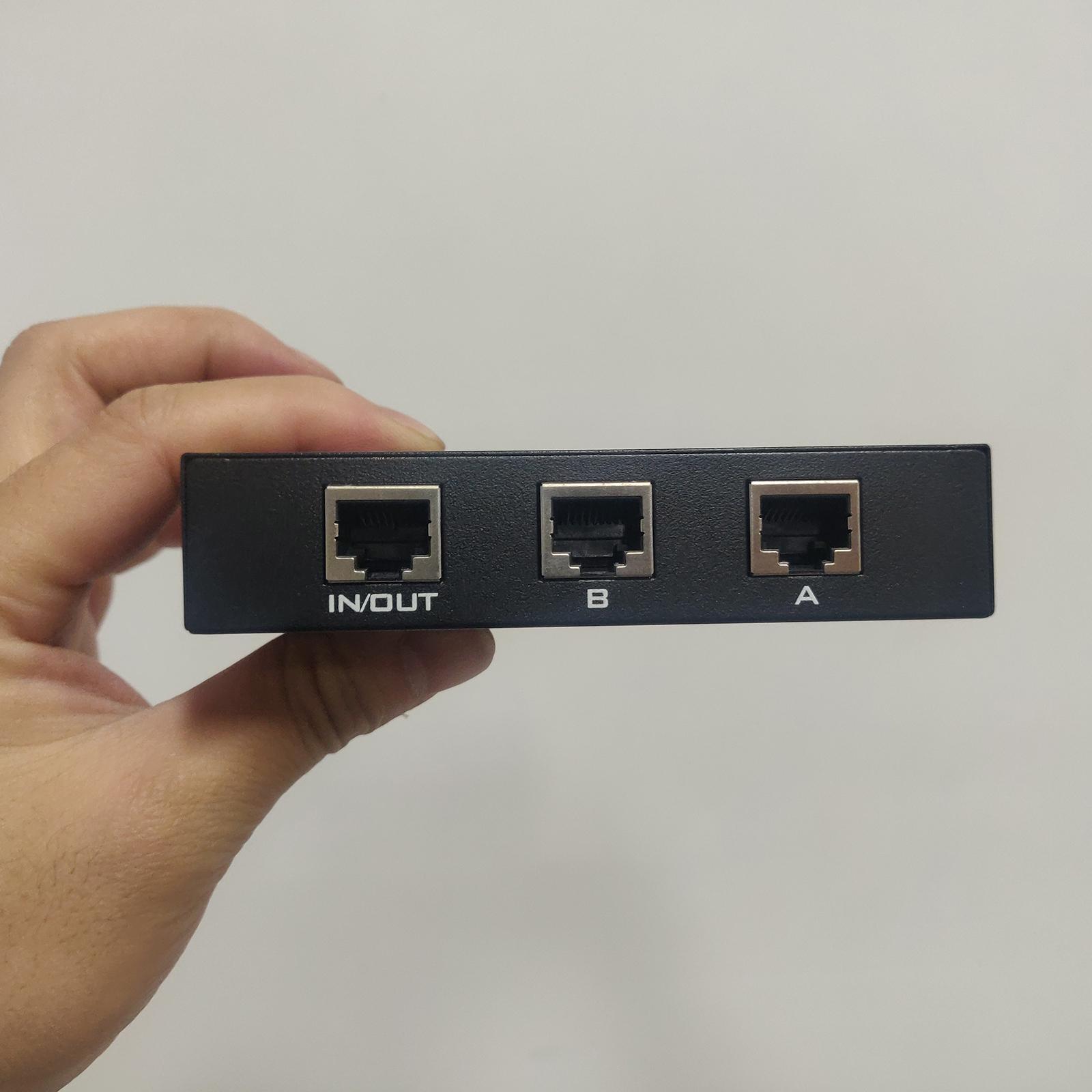 2Port A B Manual Network Sharing Switch Box RJ45 Ethernet Switcher
