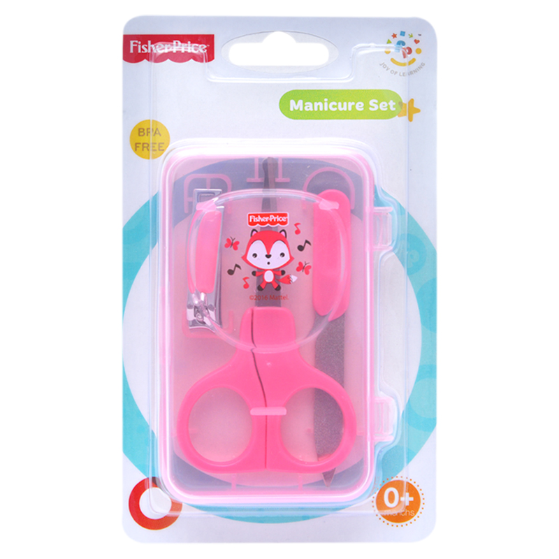 Bộ vệ sinh móng trong hộp đựng Fisher Price (FP201237), Hồng