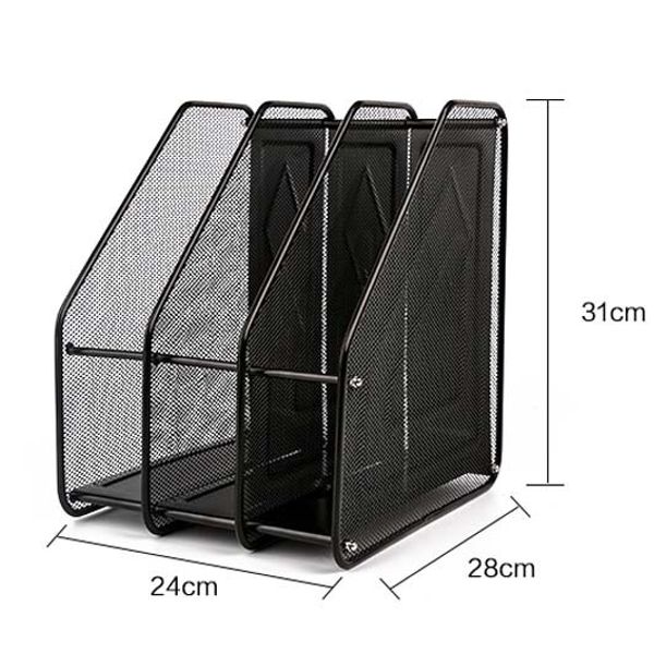 Kệ Đựng Hồ Sơ Kim Loại 3 Ngăn Dạng Đứng