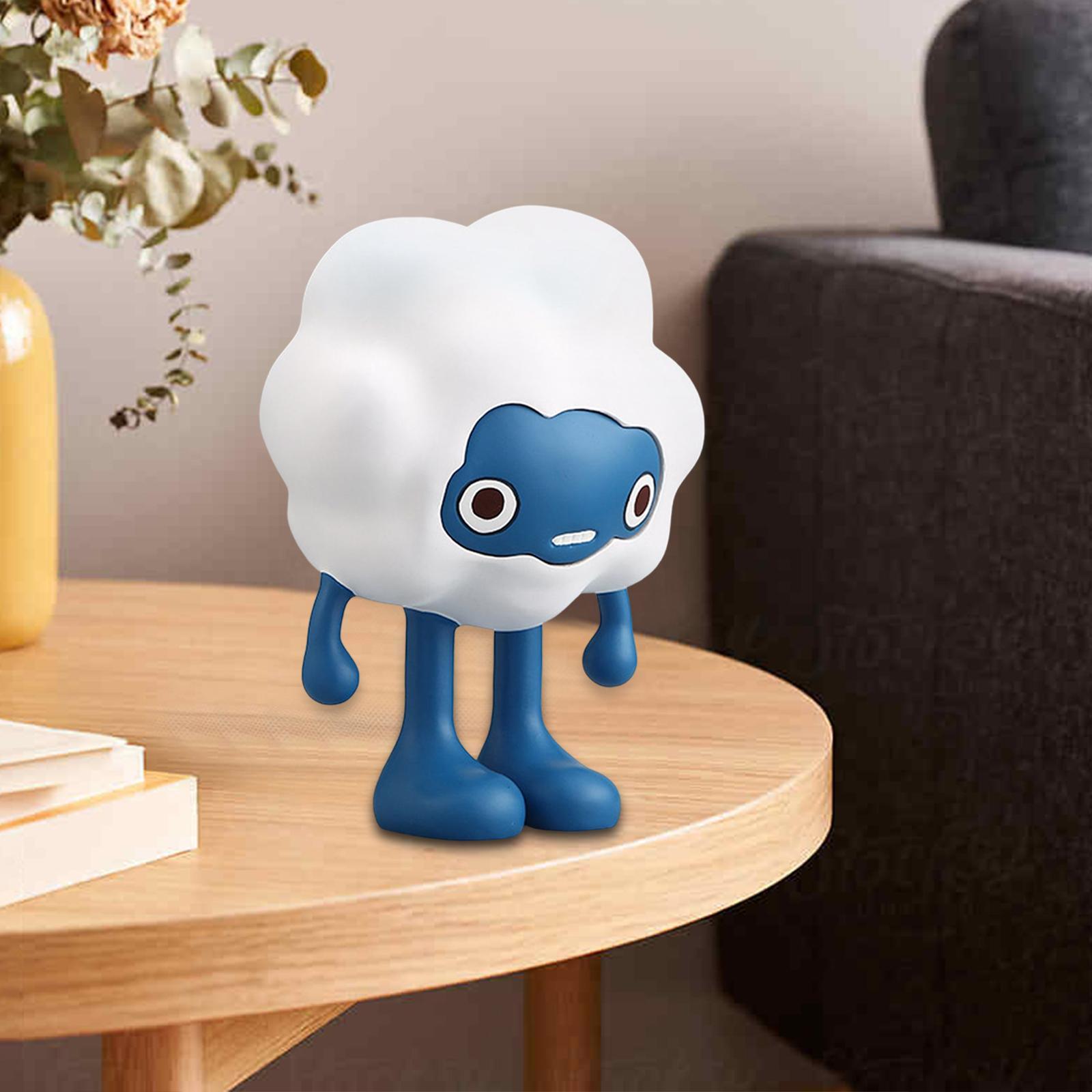 Adorable Cartoon Personifies Statue Ornament for Restaurant Entrance