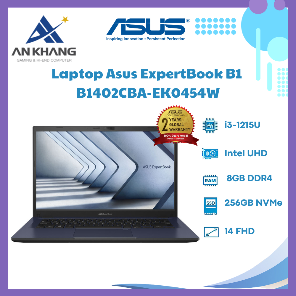 Laptop Asus ExpertBook B1 B1402CBA-EK0454W - Hàng Chính Hãng - Bảo Hành 24 Tháng