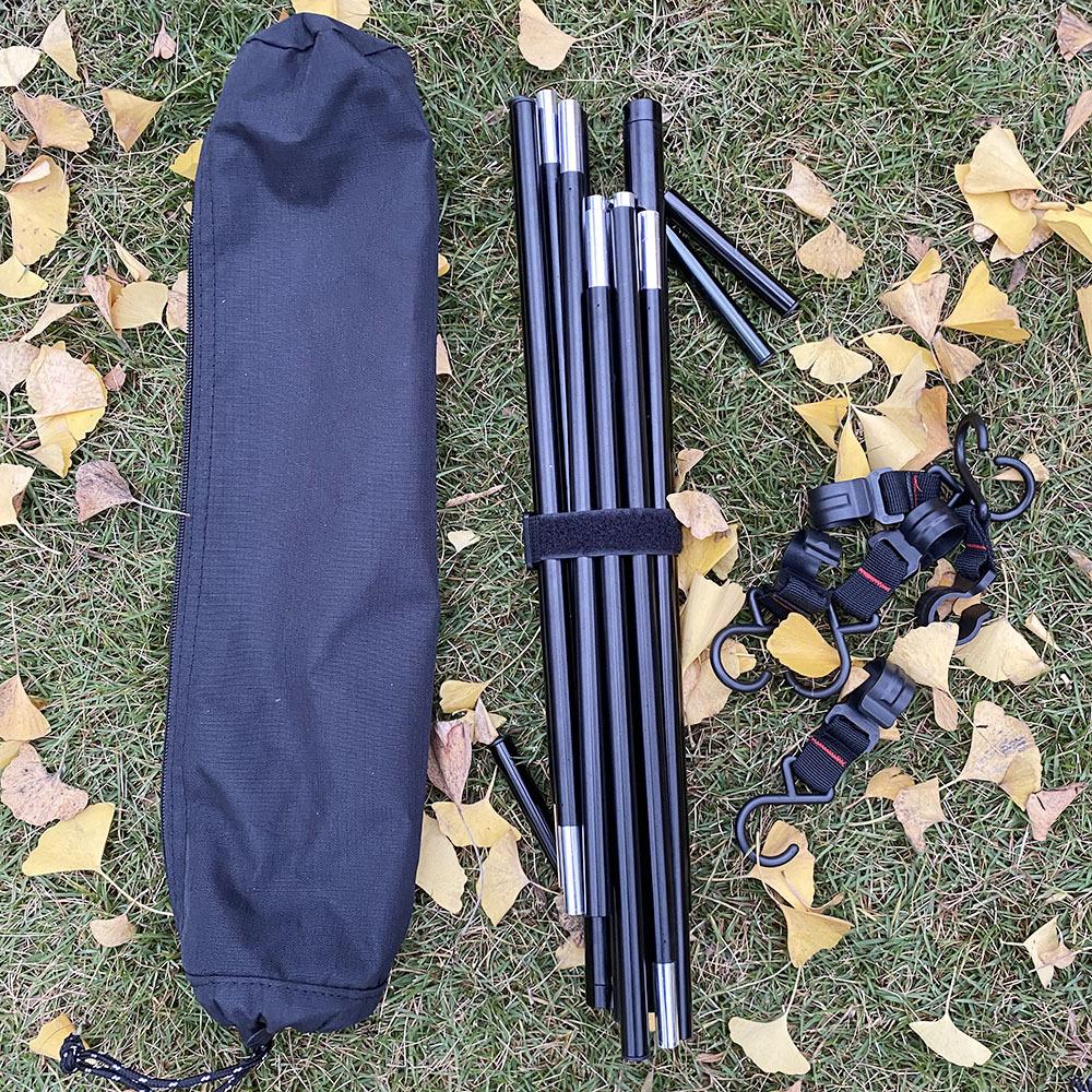 Outdoor Hanging Rack Camping Triangle Storage Rack Light Stand Clothes Drying Tripod for Outdoor Cooking Camping Picnic