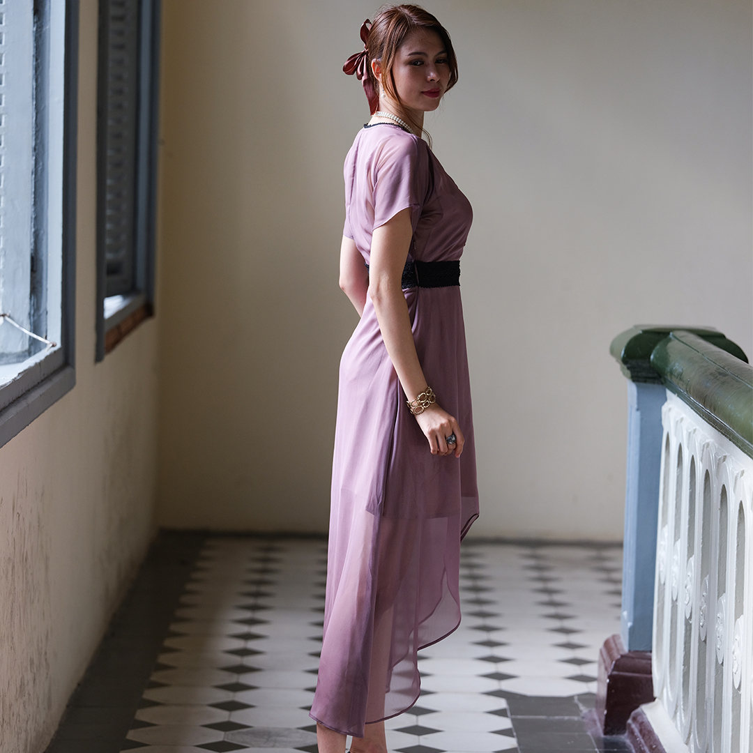 Đầm Dự Tiệc Cao Cấp Đầm Đuôi Cá Thời trang thiết kế Hity DRE120 (Tím Violet Sương Khói)