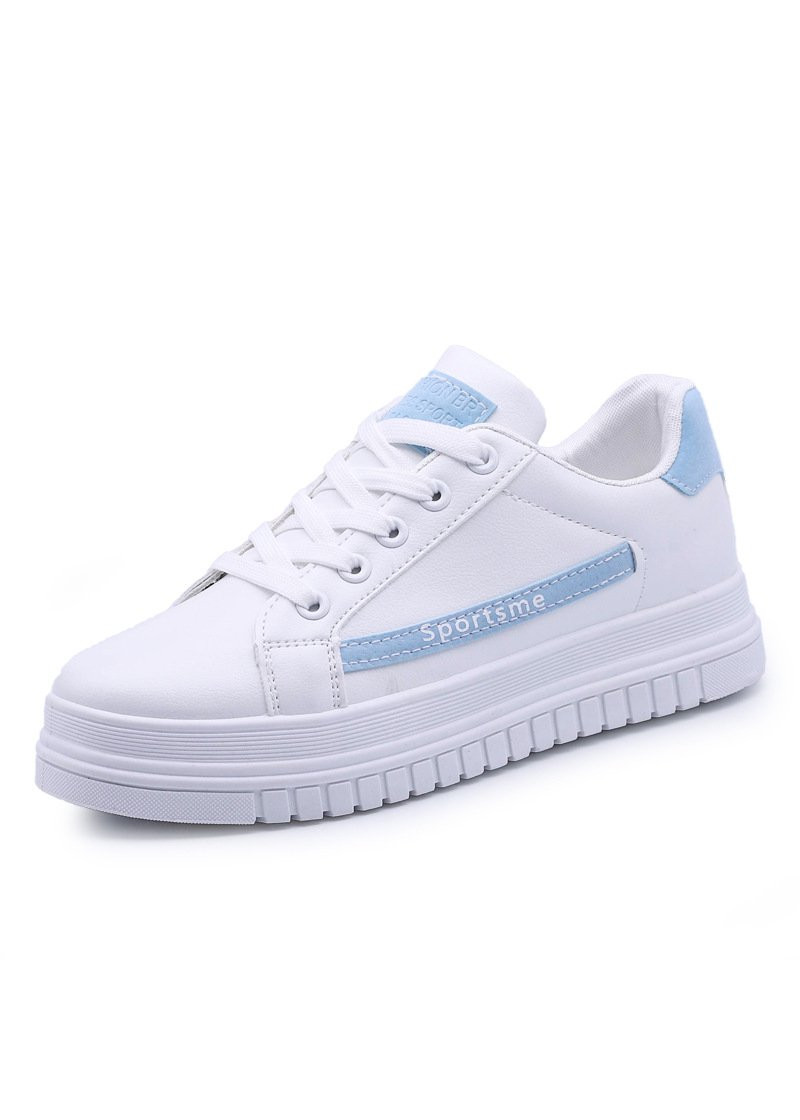 Giày nữ, Giày sneaker nữ mẫu mới BAZAS BZ802TXNN Trắng Phối Xanh