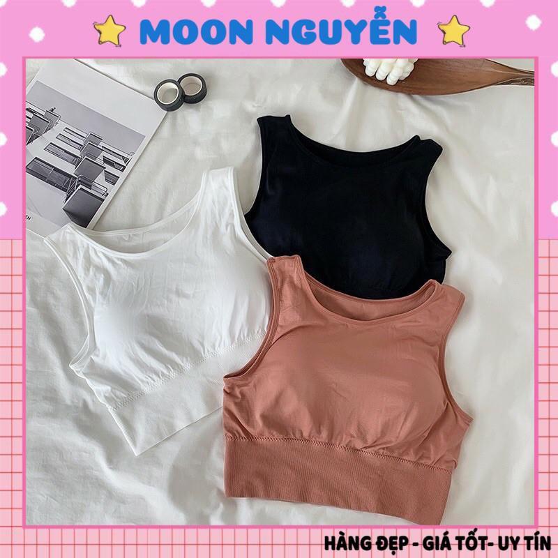 Áo bra, áo croptop ba lỗ có mút ngực cực xinh