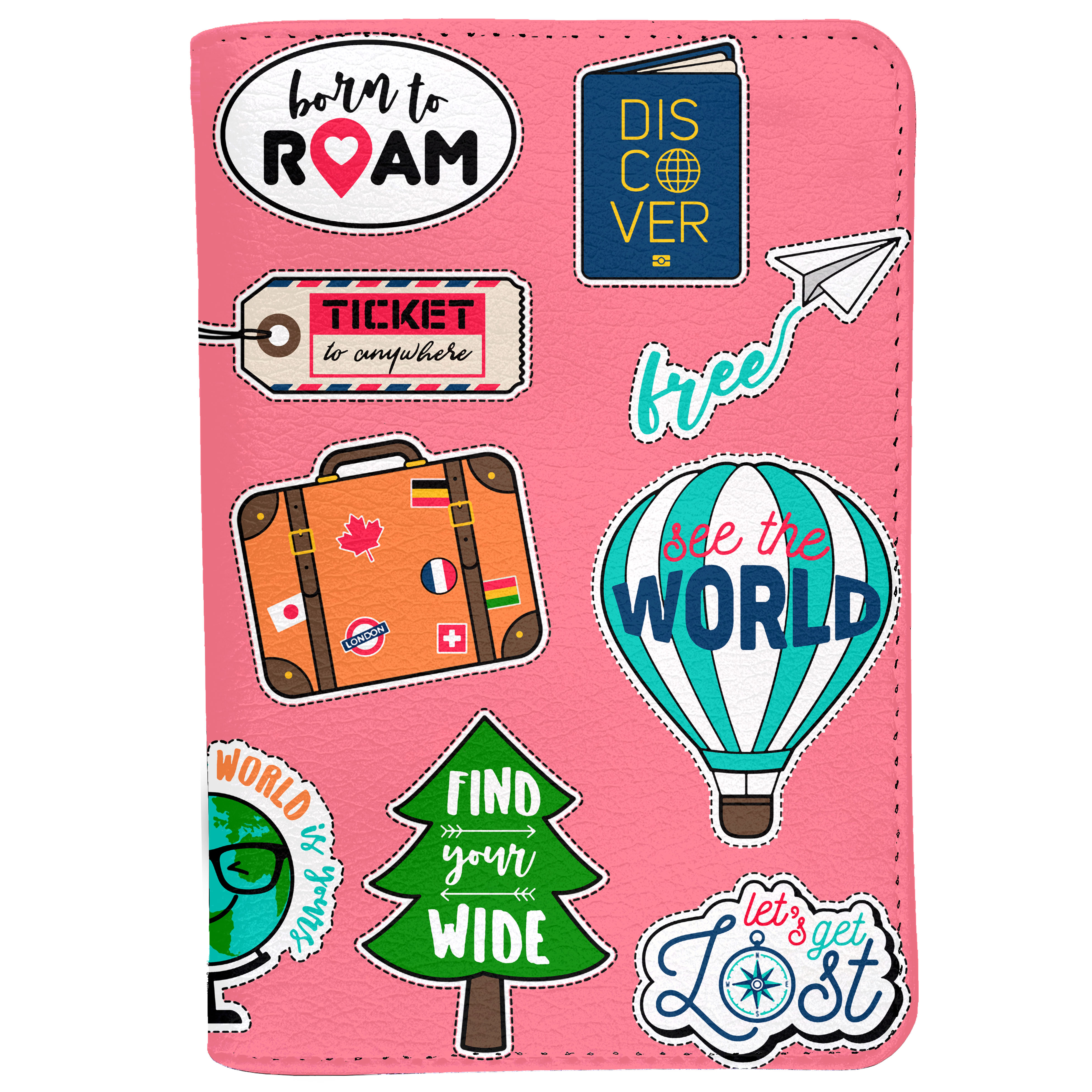 Ví Đựng Passport Du Lịch Và Phụ Kiện STICKERS - Bao Da Hộ Chiếu STormbreaker - Passport Cover Holder - Thiết Kế Thời Trang - Độc Đáo - LT002