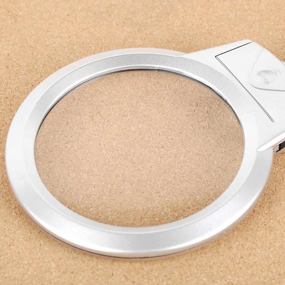 Pro Flexible Hands Free Magnifying Glass Desk Lamp Bright LED Lighted Gooseneck Magnifier with Clamp for Reading Diamond