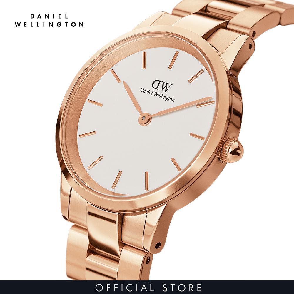 Đồng hồ Nữ Daniel Wellington dây Thép không gỉ - Iconic DW00100213 + Vòng tay Daniel Wellington Vàng hồng DW00400003