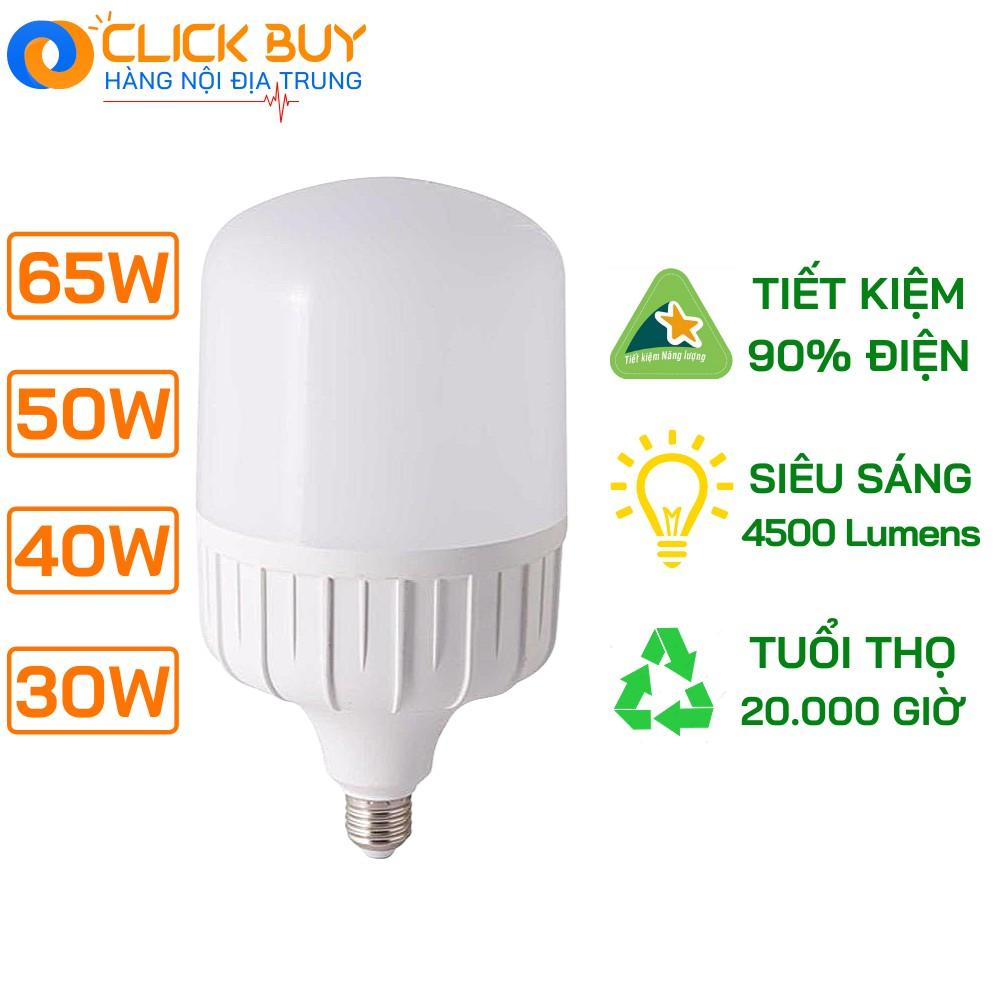 Bóng Đèn Led Tiết Kiệm Điện Siêu Sáng Siêu Bền - Bóng Điện Đui Xoáy Linh Phi Bulb Trụ 30-65W