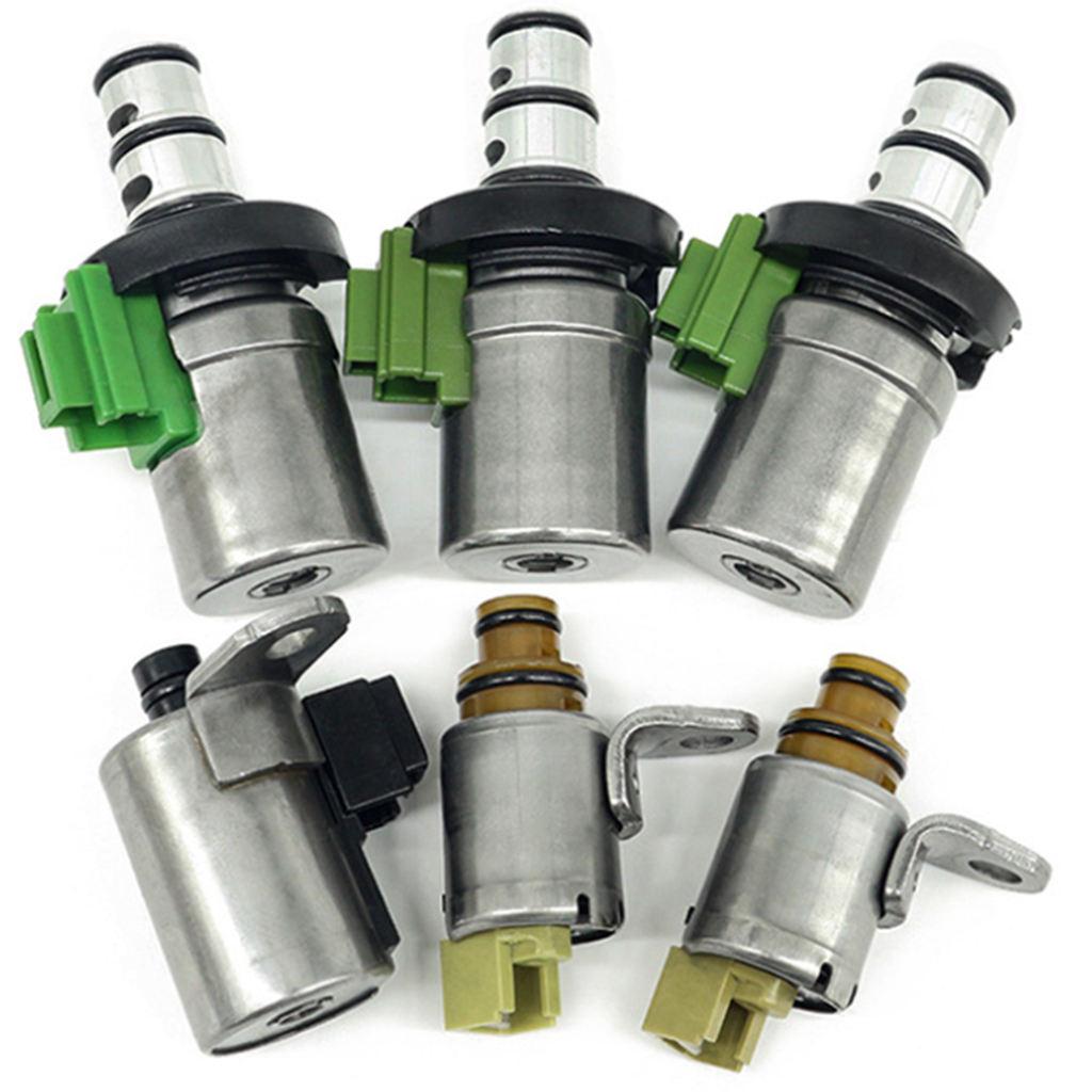 Transmission Solenoid Kit 6 Pieces for Mazda 2 3 5 6 CX7 MPV 4F27E Car