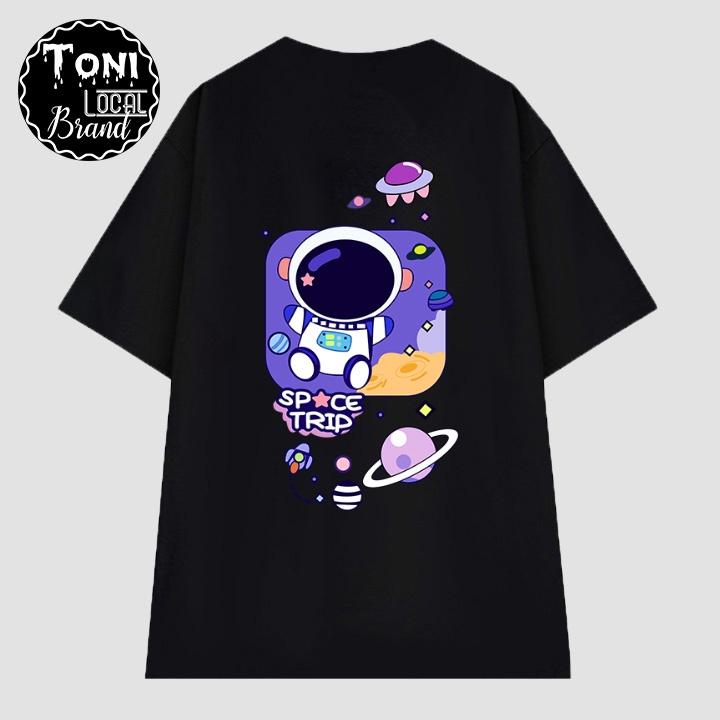 Áo Thun Tay Lỡ Local Brand SPACE TRIP Cotton 100 nam nữ Unisex