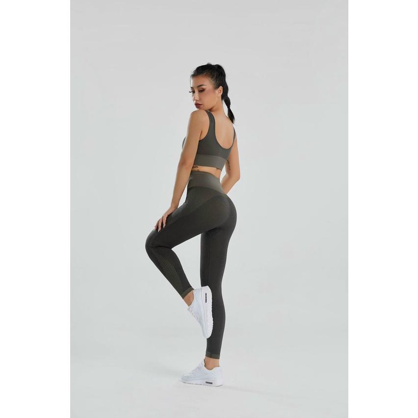 Set Đồ Tập Gym Yoga Aerobic Zunba Fitness Dệt Kim