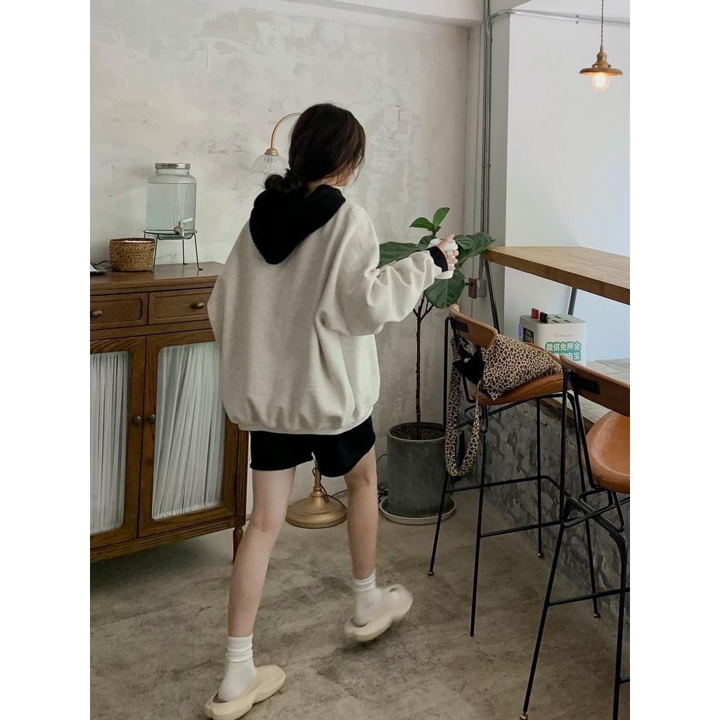 Áo sweater Unisex NEGO áo hoodie form rộng Hàn Quốc - Áo nỉ siêu dày tay form rộng unisex cho cả nam nữ