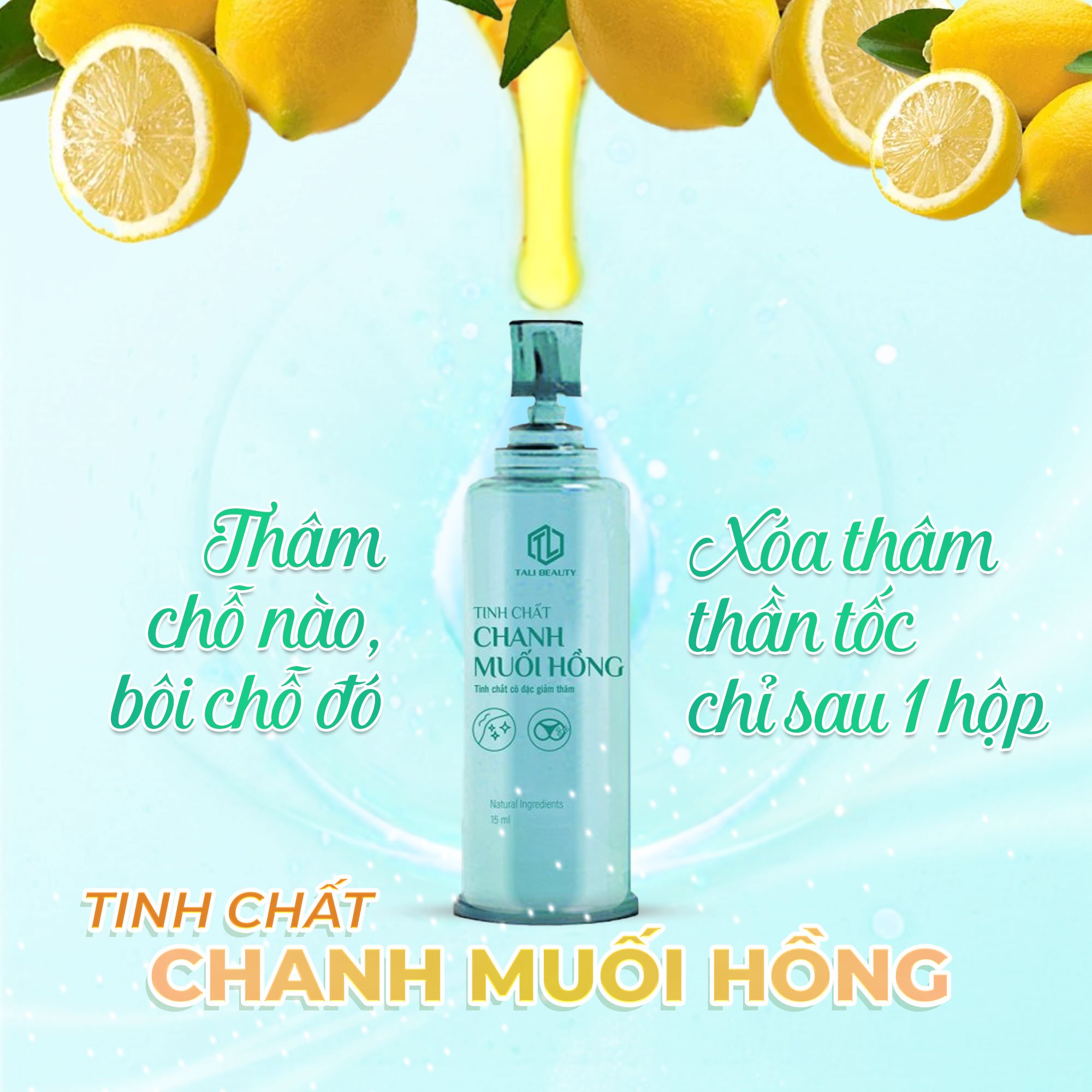 Tinh chất chanh muối hồng - giảm thâm nách, mông, bẹn