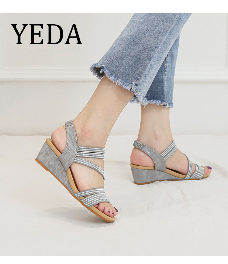 Giày quai ngang nữ giày sandals nữ dép quai hậu nữ cao 5 cm - 1418-438