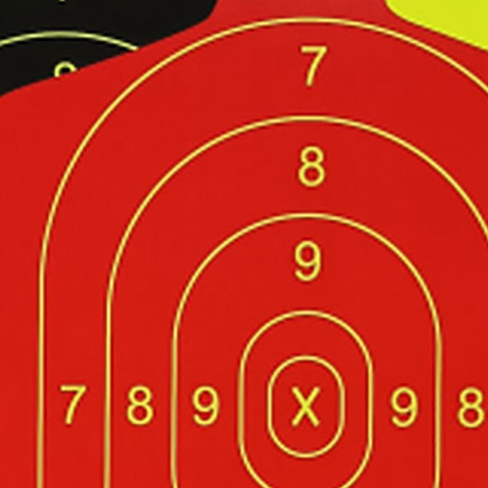 Silhouette Splatter Paper Targets Self Adhesive Visual Feedback for Gun Shooting