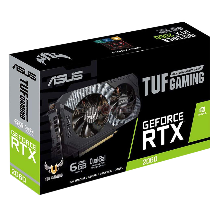 Card Màn Hình VGA ASUS TUF-RTX2060-6G-GAMING GDDR6 6GB 192-bit - Hàng Chính Hãng