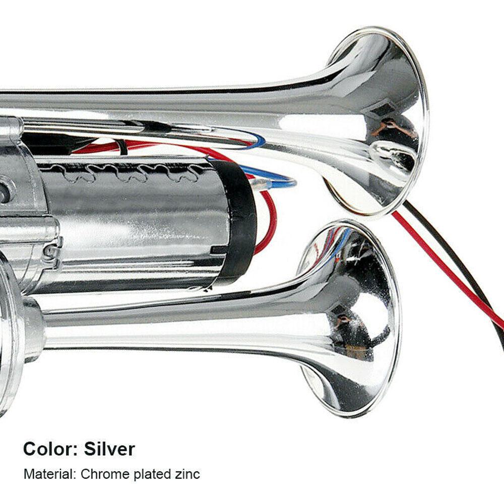 150DB Car Horn Electric Horn Loudspeaker Dual Trumpet Electric Horn Air Horn 12V with Relay for Car Boat Truck