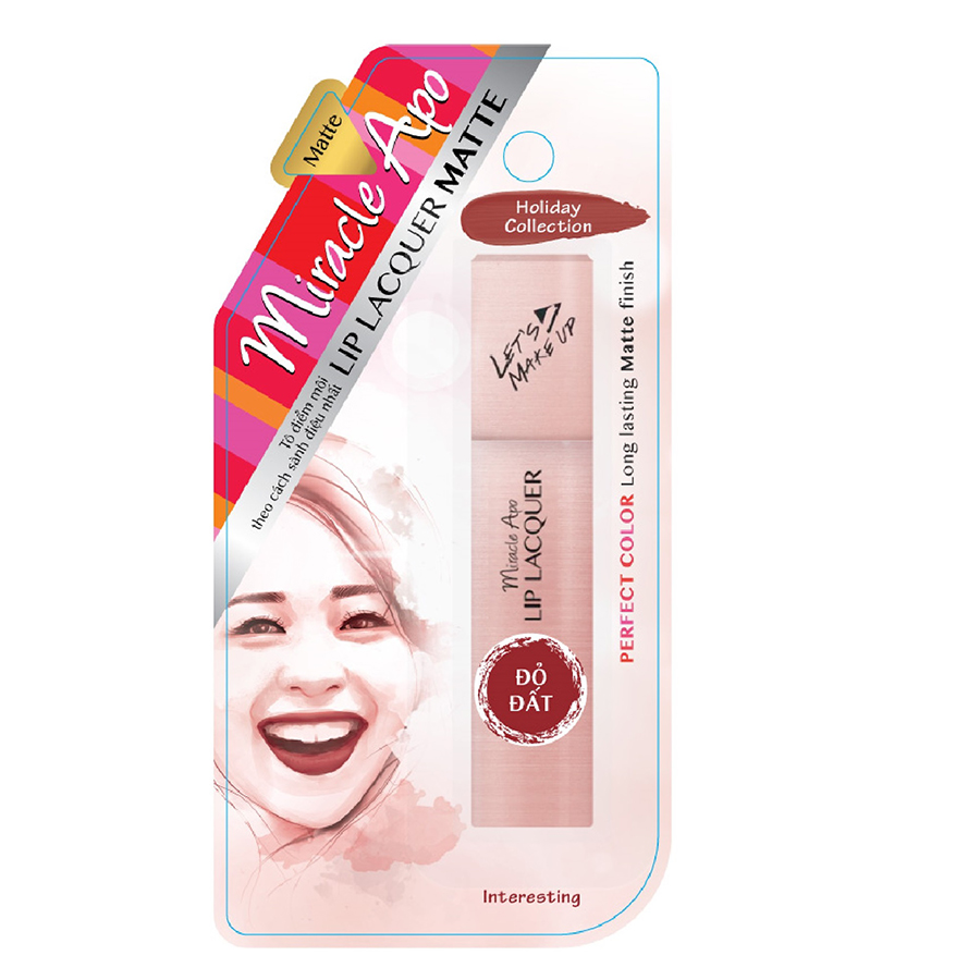 Son Kem Lì Miracle Apo Lip Lacquer Matte Holiday Collection