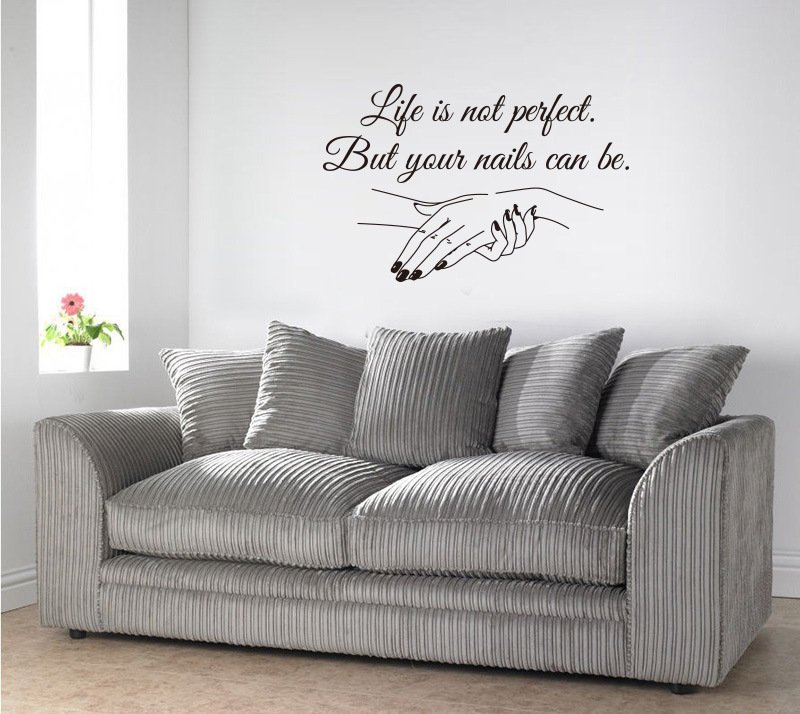 Decal dán tường trang trí salon nail spa beauty chữ ý nghĩa