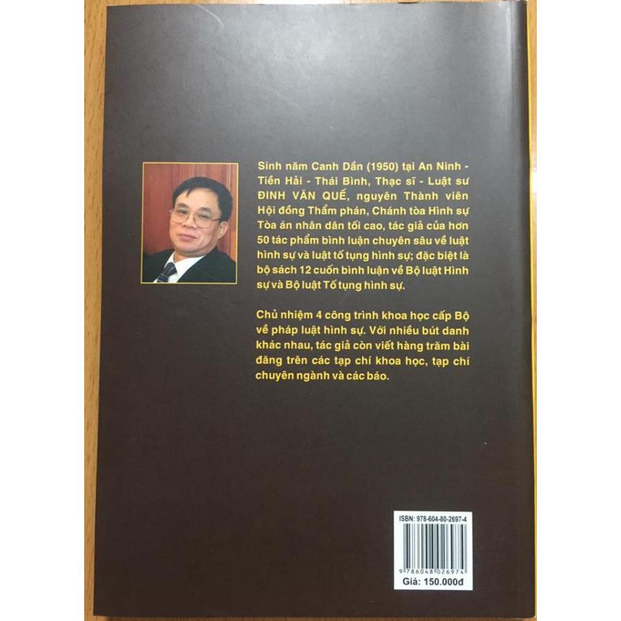 Bộ sách Bình luận Bộ Luật Hình Sự năm 2015 - Những Quy Định Chung và Bình luận Bộ Luật Hình Sự năm 2015 - Phần Các Tội Phạm (Chương 14)