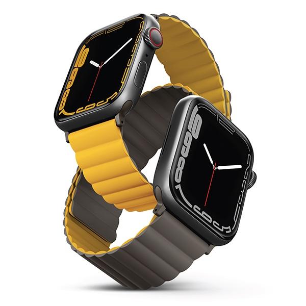 Dây đeo UNIQ Revix Reversible Magnetic Silicone Strap dành cho Apple Watch 1~8/ SE Hàng Chính Hãng