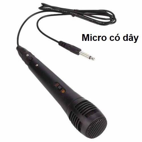 Micro Hát Karaoke Có Dây Giá Rẻ (Sử Dụng Cho Tất Cả Các Loa Như P88, P89, 996, 669, 802, A061, F4, F5, F6, S1, S2,S3...)