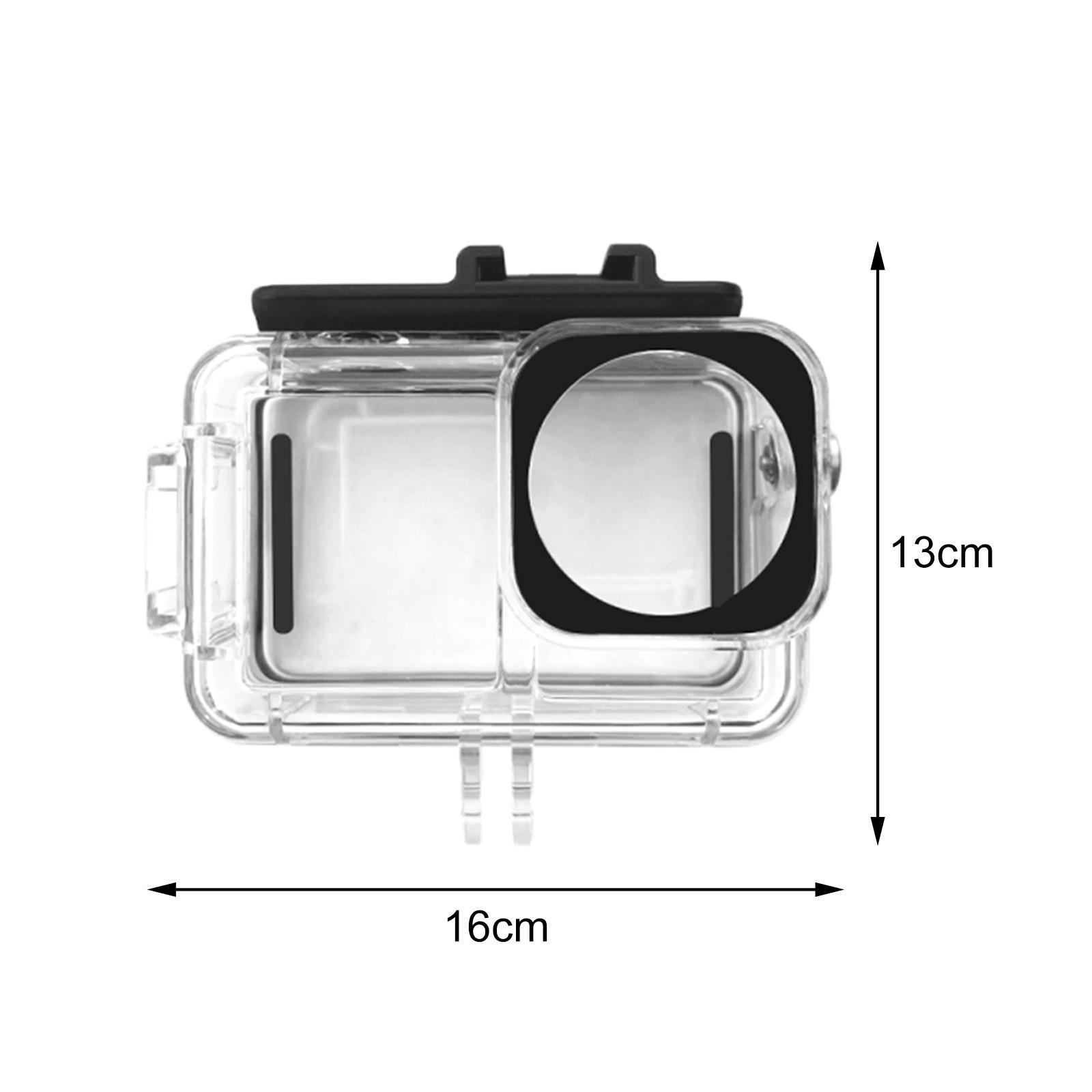 Underwater Camera Housing Case Protective Lens Guards Built in Two Cold Shoe