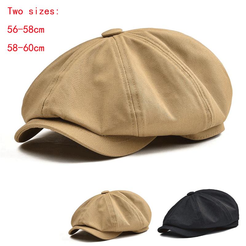 Mũ Beret Màu Trơn Giữ Ấm Cho Nam