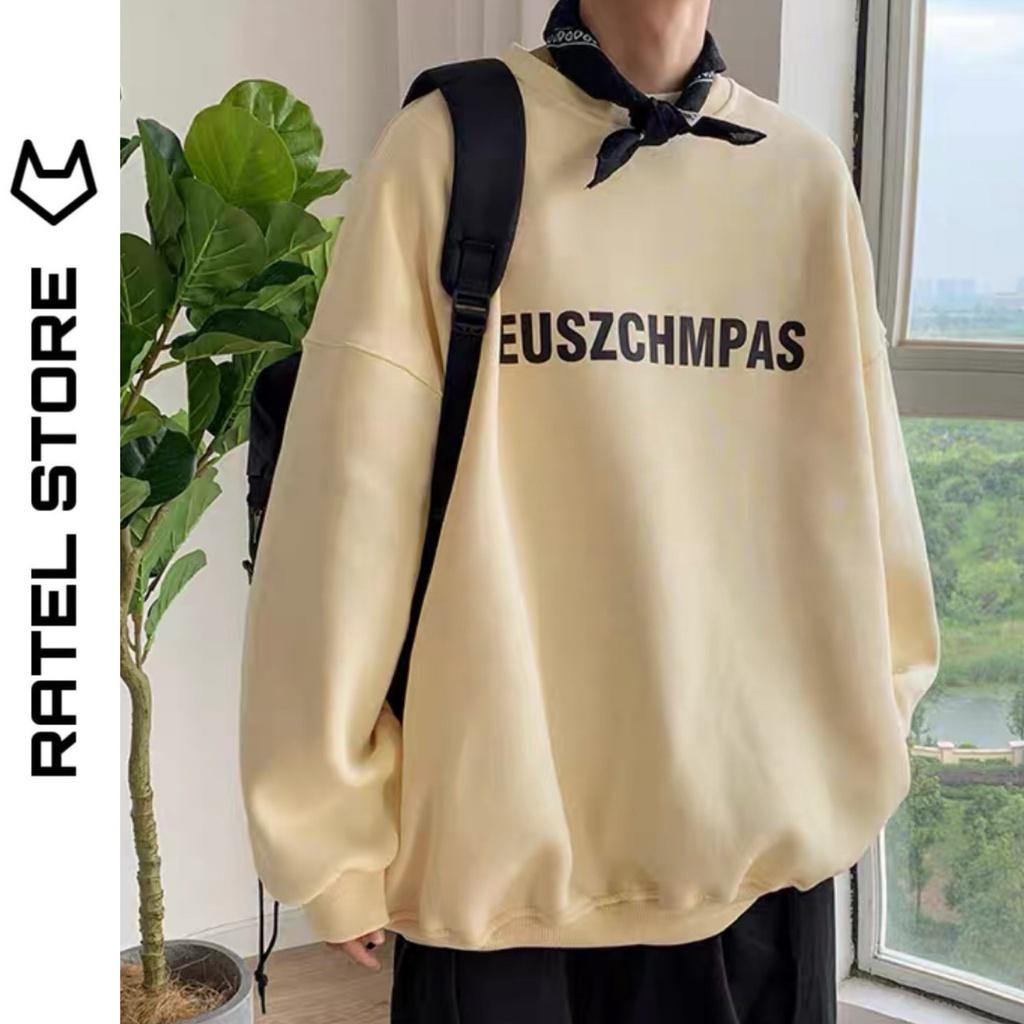 Áo Sweater Nỉ Bông Nam Nữ EUSZCHMPAS Unisex Form Rộng