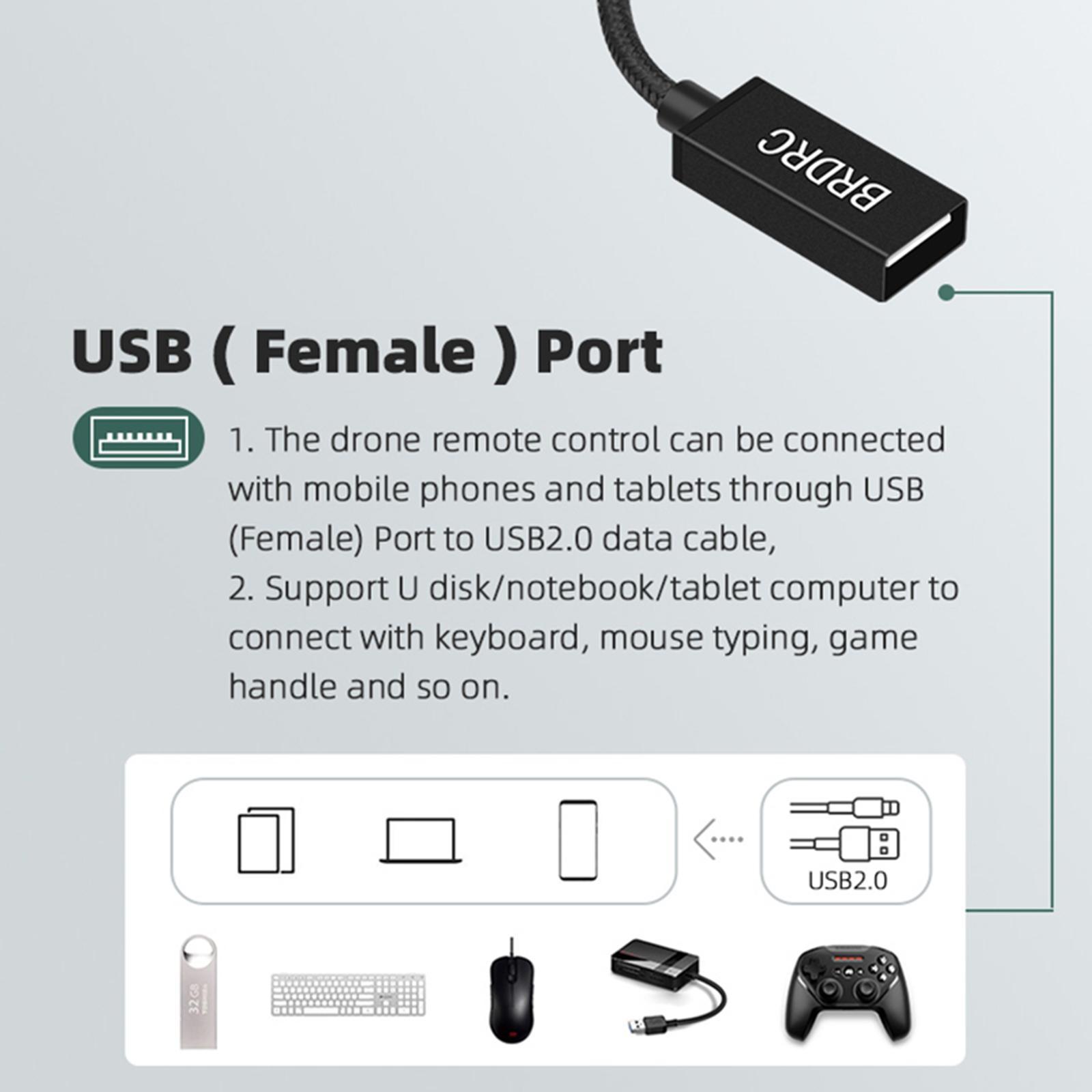 USB C OTG Adapter, USB Type C to OTG Cable USB Adapter, Flying Glasses, Mobile Phones, Tablets