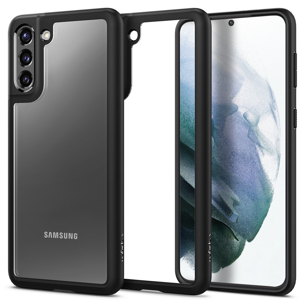 Ốp lưng dành cho Samsung Galaxy S21 Plus 5G Spigen Ultra Hybrid Độ trong lâu hơn với mặt sau cứng - Hàng chính hãng