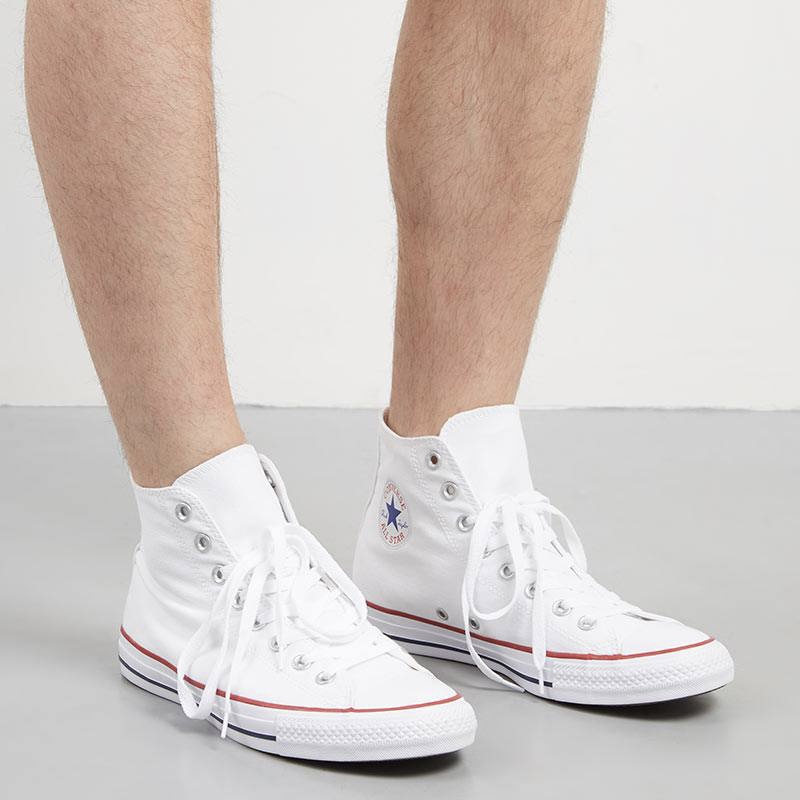 Chuck Taylor Classic White High | Giày Converse Vải Màu Trắng Cổ Cao M7650C