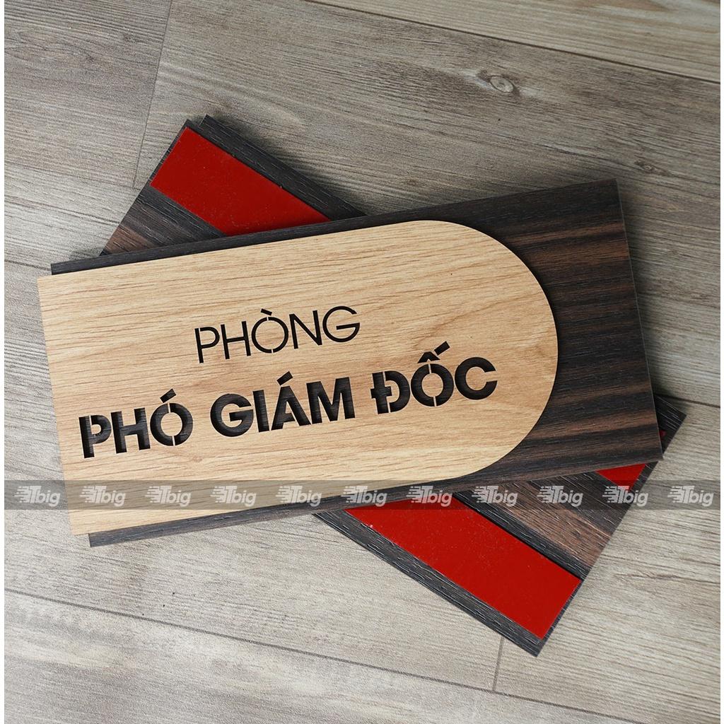 Bảng tên văn phòng công ty bằng gỗ cắt laser làm nội dung theo yêu cầu