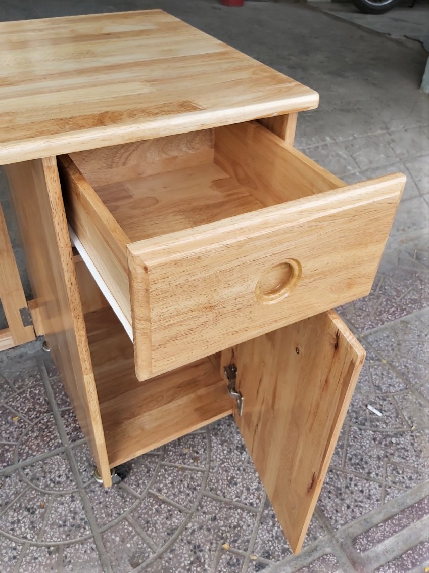 Bàn Gỗ Xếp 2 Hộc 90*50cm - Gỗ Song Bản